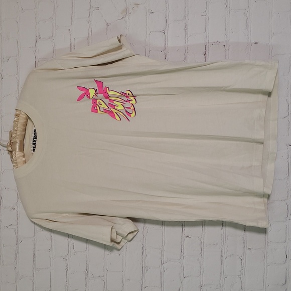 Playboy By Pacsun PB Surf Club Neon 80s Style Front Back Tee Tshirt Mens Size M - Picture 6 of 10